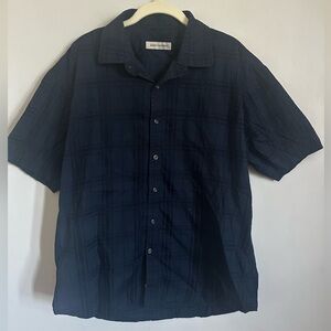 James Campbell Plaid Short Sleeve Button Down Shirt